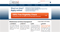 Desktop Screenshot of clearupmyrecord.com